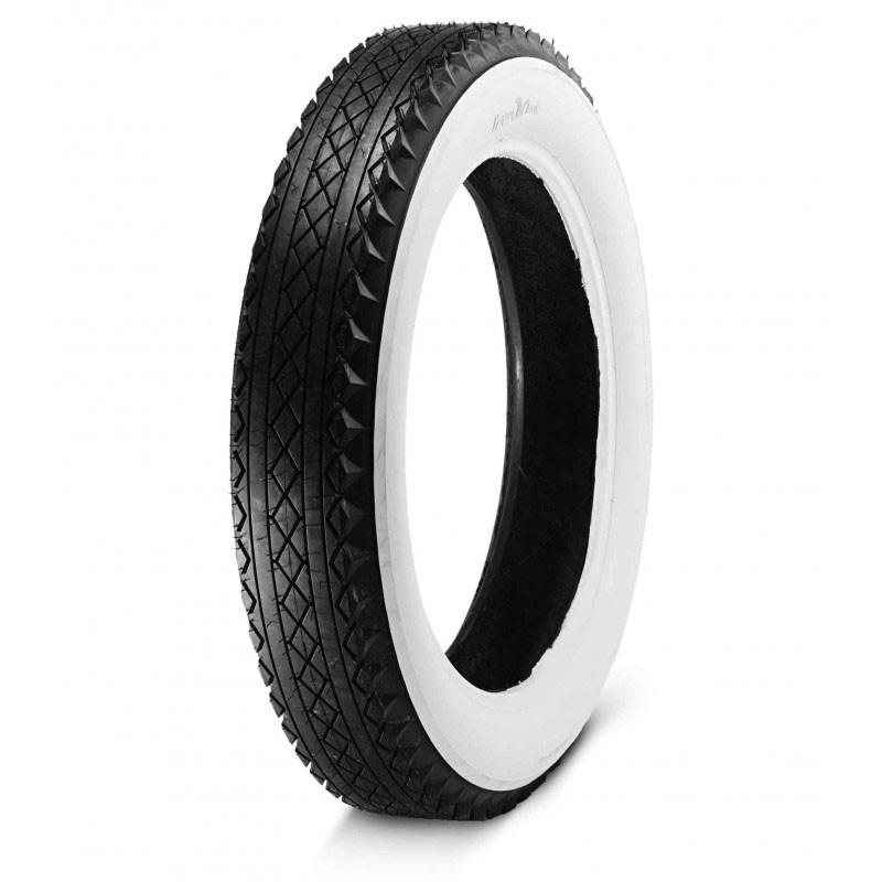 Pneu European Classic 4.75/5.00-19 (475/500x19) 86M Flanc Blanc 75mm (3") Tube Type Pneu European Classic 4.75/5.00-19 (475/500x19) 86M Flanc Blanc 75mm (3") Tube Type