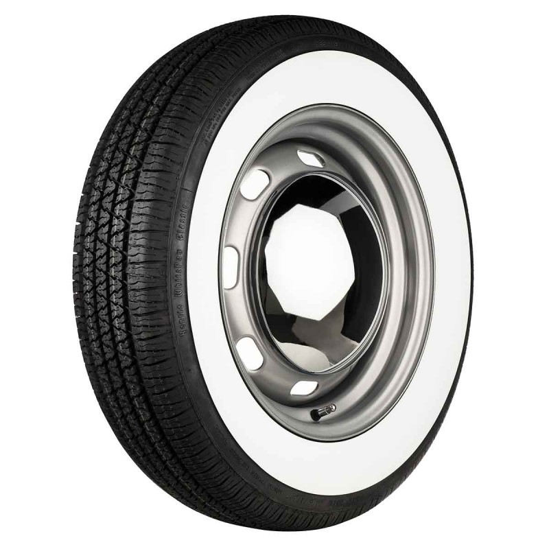 Kontio tyre 155/80R15 T TL M+S WhitePaw Classic Flanc Blanc 2⅛" (55mm) Kontio tyre 155/80R15 T TL M+S WhitePaw Classic Flanc Blanc 2⅛" (55mm)