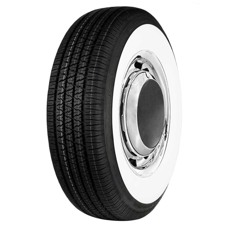 Kontio tyre 215/75R14 100S TL M+S WhitePaw Classic Whitewall 2⅞" (73mm), P215/75R14 Kontio tyre 215/75R14 100S TL M+S WhitePaw Classic Whitewall 2⅞" (73mm), P215/75R14
